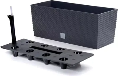 Obrázek produktu pro NABBI Samozavlažovací plastový květináč DRTC500 50 cm - antracit