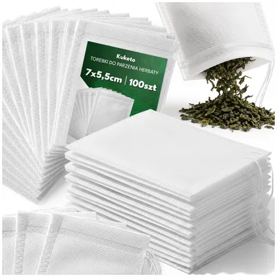 Produktbild von Kuketo | Teebeutel Zum Selbstbefüllen 100 Stück – Einweg-Filterbeutel Für Tee & Kräuter – Praktische Teefilter Aus Papier, Hygienisch & Umweltfreundli