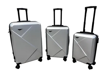 Produktbild von Kofferset - 3 teilig - Hartschalenkoffer - Zahlenschloss - Schwenkrollen - Trolley
