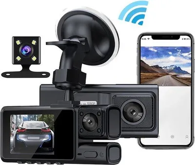 Obrázek produktu pro Autokamera 2K s WiFi a Bluetooth, noční vidění