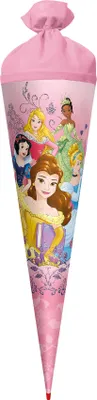 Produktbild von ROTH Schultüte groß Disney Princess 70 cm Glitter rund Filzverschluss ROT(H)-Spitze Zuckertüte Schulanfang
