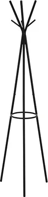 Immagine prodotto di Appendiabiti Casa Dolce, TIPI, nero, 45x39x173 cm, con 6 ganci, verniciato a polvere