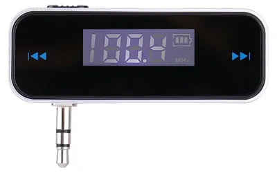 Auto-FM-Transmitter, Freisprechen, 3,5-mm-Audio, schwarz