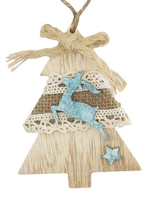 Produktbild von Dekoration WEIHNACHTSBAUM, hängend, 10 cm, 5 Stück/Packung
