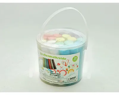 Obrázok produktu pre Cestná krieda 20 kusov v plastovom vedierku s rozmermi cca 10 cm x 2,5 cm