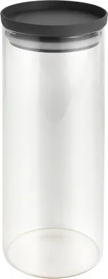 Produktbild von METALTEX 187216000 Aroma Line Vorratsglas rund 1500 ml aus Borosilikatglas, Deckel mit Silikondichtung, stapelbar