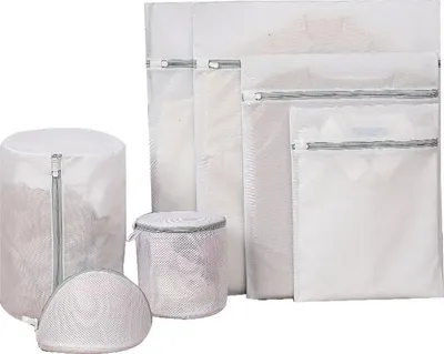 Produktbild von INF Feinmaschige Wäschebeutel 7er Set - Schutz für Kleidung in der Waschmaschine