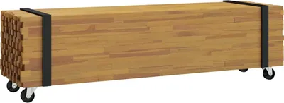 Zdjęcie produktu dla vidaXL Stojak pod telewizor brązowy 110 x 30 x 30 cm lite drewno tekowe