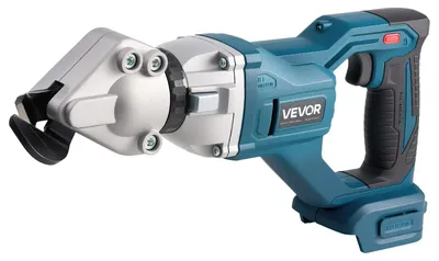 Zdjęcie produktu dla VEVOR Nożyce akumulatorowe do metalu, nożyce do blachy, z głowicą obrotową 360 stopni, podwójne ostrza, prędkość 25 000 obr./min, tną stal ocynkowaną o grubości 18 GA, stal nierdzewną o grubości 20 GA, blachę aluminiową, plastik, tekturę