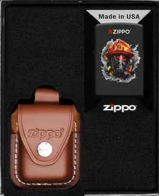 Produktbild von ZIPPO Feuerzeug-Geschenkset Nr. 4 im Feuerwehr-Design