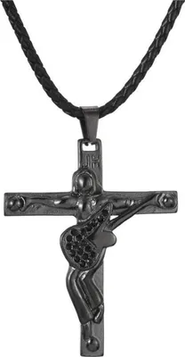 Image de AFSTALR Collier croix de guitare Johnny Hallyday en acier inoxydable argent/or/noir