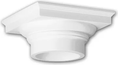 Produktbild von Profhome 441101 Vollsäulen Kapitell Fassadenstuck Säule Fassadenelement