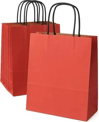 Obrázek produktu pro Papírová taška na dárky, balení 180 x 80 x 225, ČERVENÁ, 10 kusů