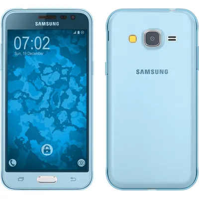 Produktbild von PhoneNatic Case kompatibel mit Samsung Galaxy J3 - hellblau Silikon Hülle 360° Fullbody Cover