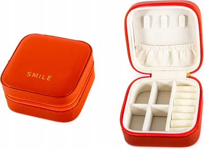 Produktbild von Mini Schmuckkästchen Reise Organizer - Etui für Ringe & Ohrringe - Kompakt & Elegant
