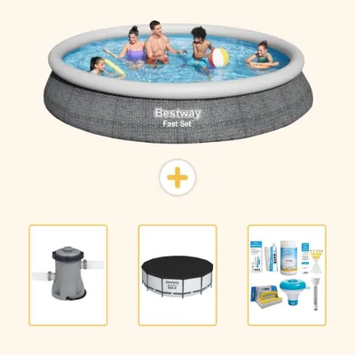 Produktbild von Bestway Fast Set Rund - 457x84 cm - 4-teilig S22677