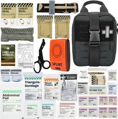 Produktbild von Famanu Notfallset für Zuhause - Survivalset - Schwarz