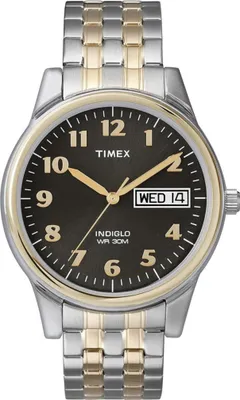 Produktbild von TIMEX ty555070 Quarz Uhr Analog 35mm Gehäuse Edelstahl Mineralglas Schwarz Wasserdicht 30m