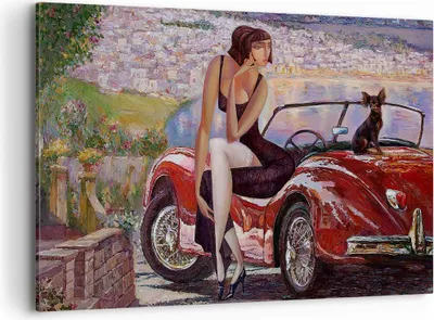 Produktbild von Bild auf Leinwand - Leinwandbild - frau modern - 120x80cm - Wand Bild - Wanddeko - Wandbilder - Leinwanddruck - Bilder - Kunstdruck - Wanddekoration - Leinwand bilder - Wandkunst - AA120x80-3468
