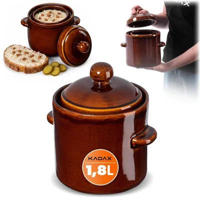 Produktbild von KADAX Fassbeiztopf mit Kragen 1,8L