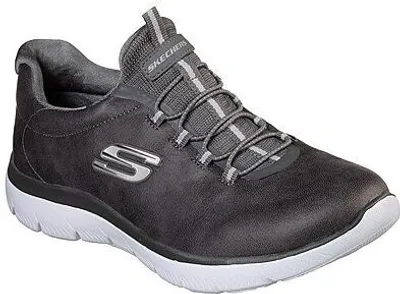 Immagine prodotto di Skechers scarpe da donna stringate Sporty suola in gomma grigio