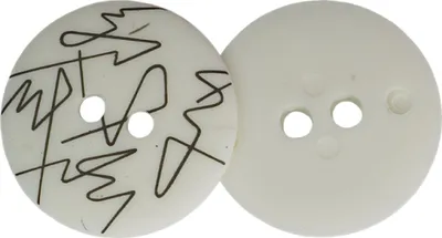 Obrázok produktu pre Gombík – priemer 25 mm – biela