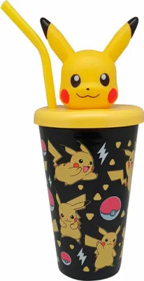 Produktbild von Pokemon Pikachu 3D Topper Rohrbecher 500ml