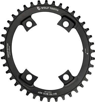 Image de Elliptique Wolf Tooth PowerTrac Shimano Kettenblatt, 110 BCD Asymmetric, 4-Loch, 44 Z.,