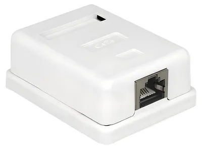 Produktbild von Delock - Wanddose - CAT 6 - STP - RJ-45 - weiß
