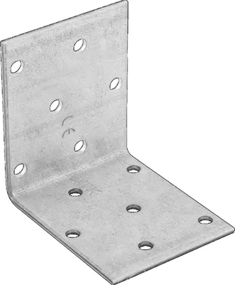 Obrázok produktu pre Domax KM18 Hliníkové spojky na drevo s otvormi 90 stupňov pozinkované 60x60x50x2 mm 20 ks.