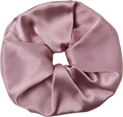 Image de INF Chouchou en soie 19 momme 9 cm - Accessoire de cheveux délicat Rose