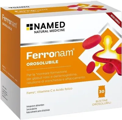 Immagine prodotto di Ferronam Orosolubile 30 Bustine 1,5 G