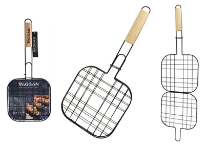 Image de Grille antiadhésive pour barbecue, dimensions 49x21x21 cm