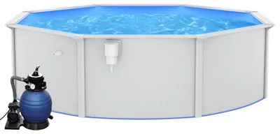 Produktbild von vidaXL Pool mit Sandfilterpumpe 460x120 cm