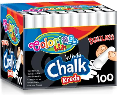 Obrázok produktu pre Colorino bezprašná biela krieda 100 ks