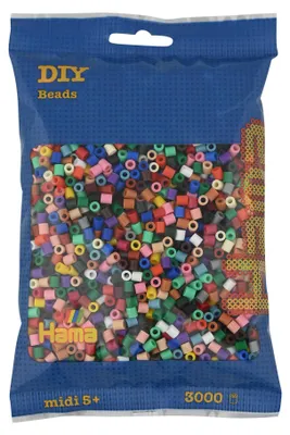Produktbild von HAMA Perlen bunt 3.000 Stück, 1 Beutel
