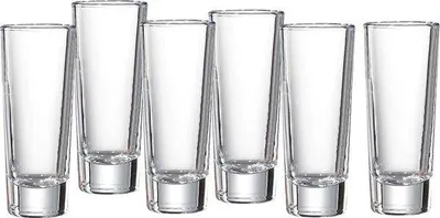 Produktbild von Unyqoos® Ritzenhoff & Breker Shotgläser 12er Set – 65 ml, klares Glas, Ø 4 cm × H 10 cm, mit Glasstempel, spülmaschinenfest
