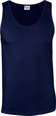 Image de Gildan - Haut sans manches "Softstyle" pour homme BC5377 (S) (Bleu marine)
