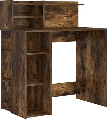 Obrázok produktu pre vidaXL Stôl z dymového duba 90 x 48 x 101,5 cm materiál na báze dreva