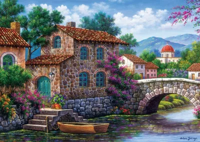 Obrázek produktu pro ART PUZZLE Puzzle Kanál s květinami 500 dílků