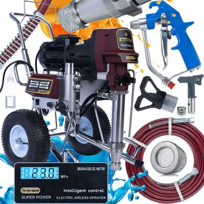Obrázok produktu pre Zenthril Infinity LP PowerXcellence Set – Bezvzduchová Striekacia Pištoľ a Špachtľa 4000W 20MPa 10L/min 0,043”