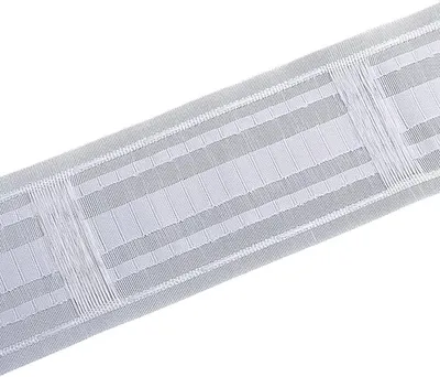 Immagine prodotto di Nastro per tende, 85 mm, 3 metri, in polipropilene, ideale per progetti fai-da-te
