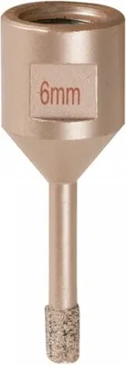 Produktbild von FESTA Diamantbohrkrone 6mm M14-Gewinde für Winkelschleifer, Stein, Fliesen, Granit, Marmor
