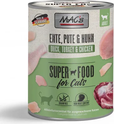 Image de MAC's Cat Canard, Canne et Poulet 800gx6
