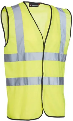 Zdjęcie produktu dla Kamizelka odblaskowa męska - żółta - rozmiar 2XL