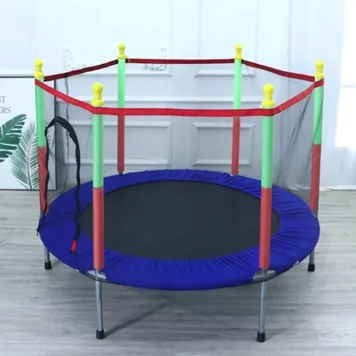 Produktbild von Trampoline – Kindertrampoline – Mit Sprungfläche – Sicherheitsnetz – Tür – Reißverschluss – 140 cm