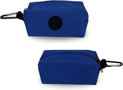 Produktbild von PolkaHome® 2er Set Hundekotbeutelhalter, Hundebeutel Spender für Leine mit Metallclip, Freihändige Hundetaschenhalterung Befestigung,