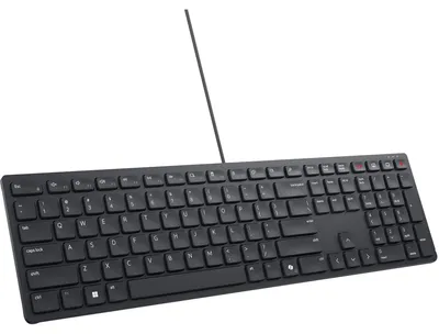 Produktbild von DELL Pro kabelgebundene Collaboration-Tastatur – KB525C - deutsch (QWERTZ), Volle Größe (100%), Kabelgebunden, USB, Plunger key switch, QWERTZ, Schwarz