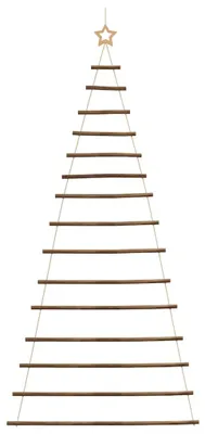 Obrázek produktu pro vidaXL Závěsný vánoční stromek s hvězdou 100x210 cm přírodní větev