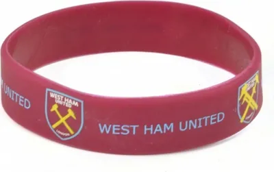 Produktbild von Silikónový náramok West Ham BS1091 (jedna veľkosť) (bordová)